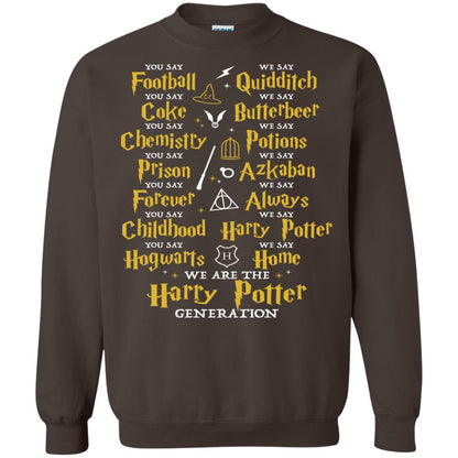 We Are The Harry Potter Generation Movie Fan T-shirt Dark Chocolate