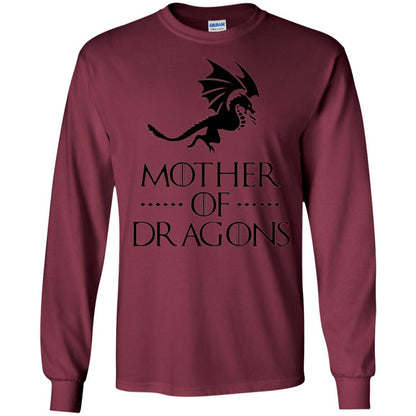 Throne Dragon T-shirt Mother Of Dragons Game Maroon