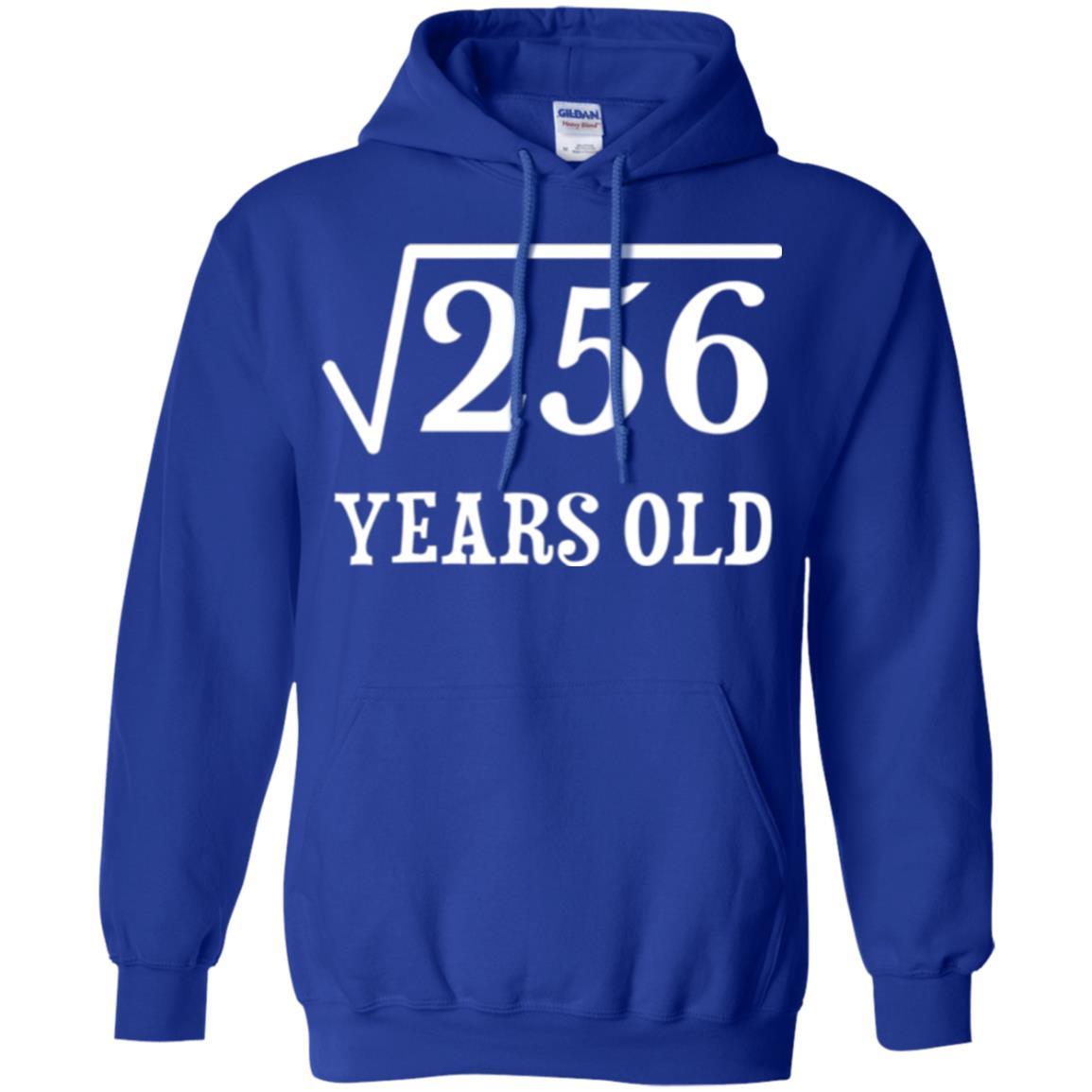 Birthday T-shirt Square Root Of 256 16th Years Old Royal