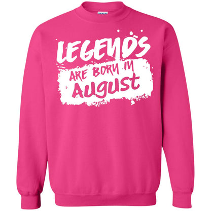 August Birthday Shirt Legends Are Born In August Heliconia