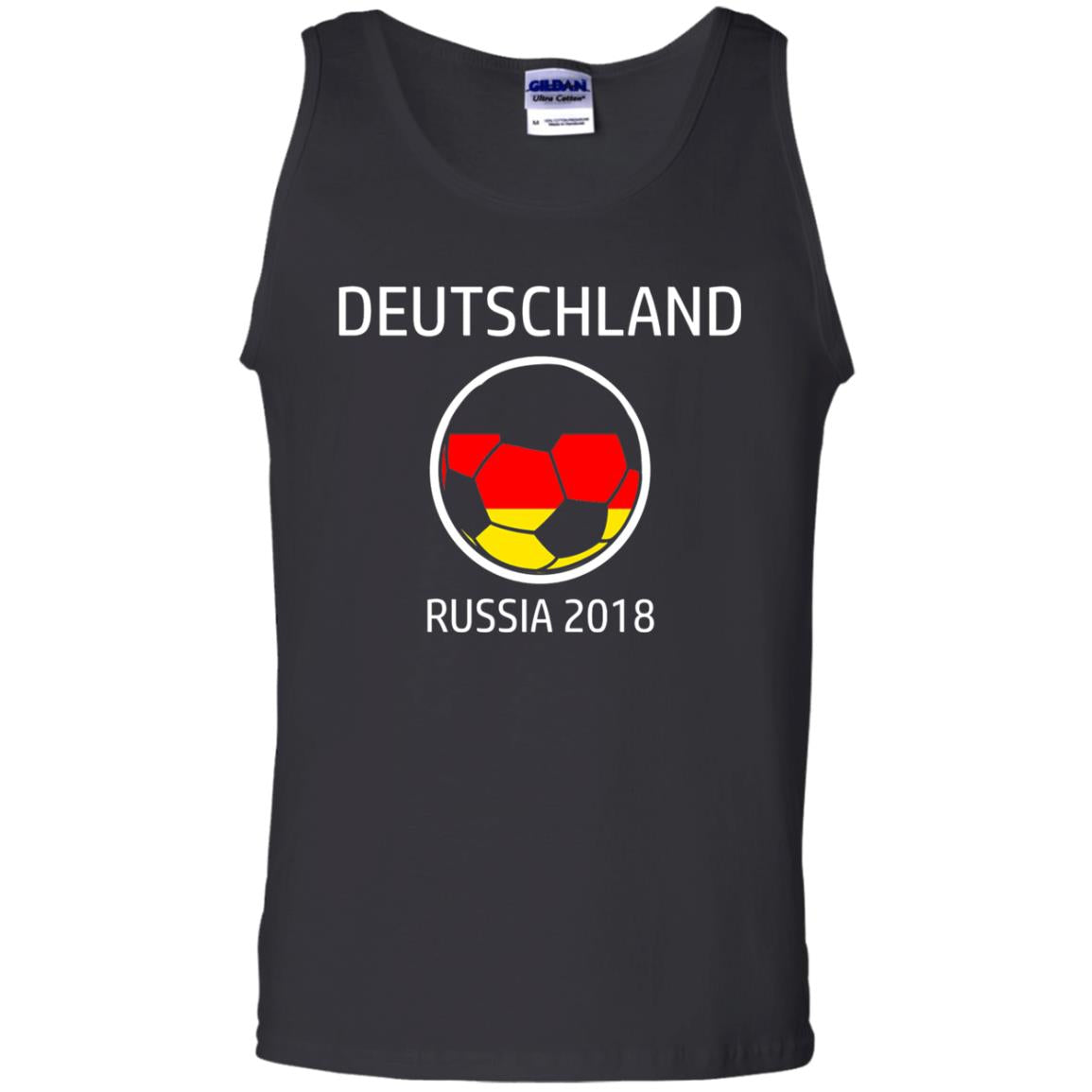 Deutschland Team Russia 2018 Soccer Fan T-shirt Black