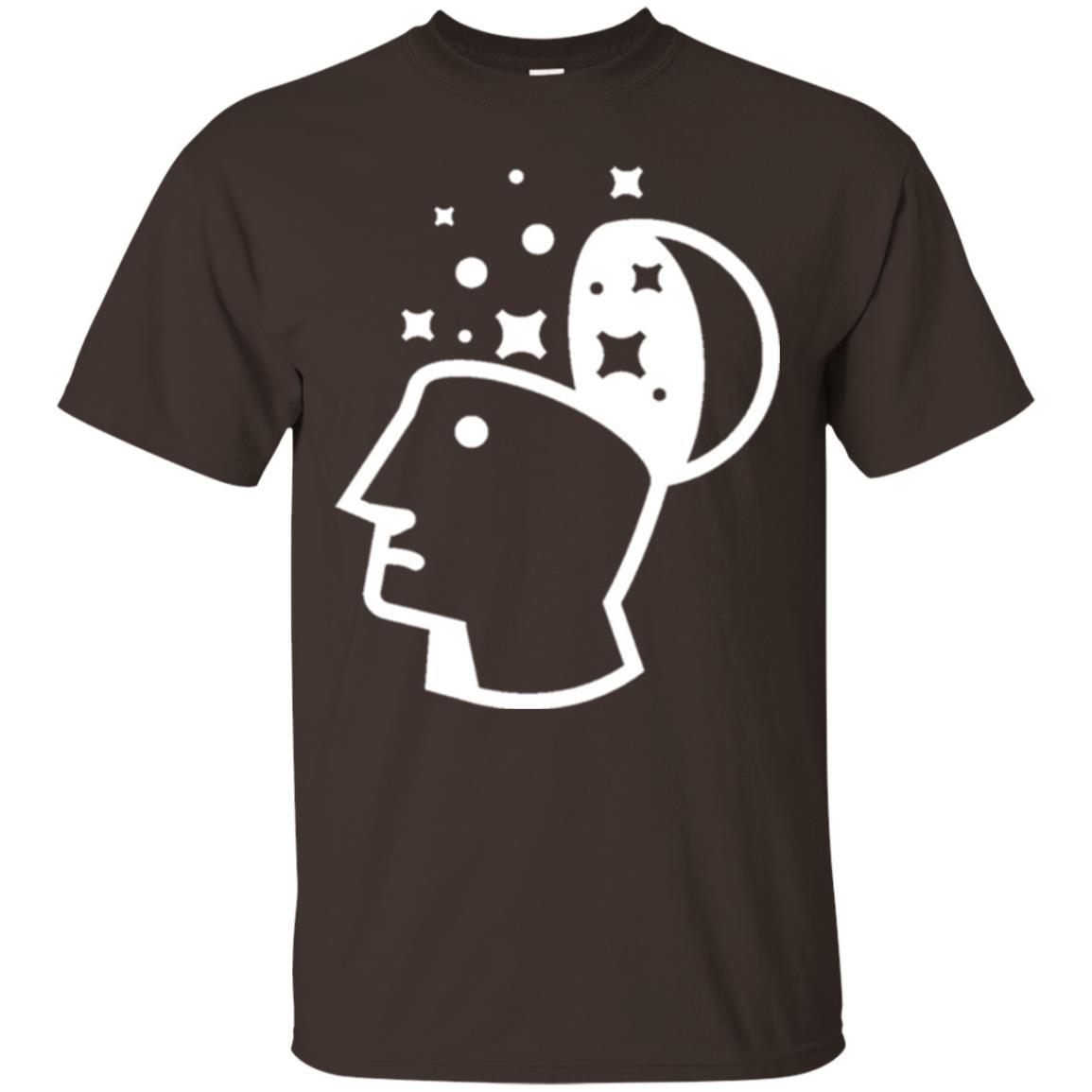 Look Into His Head Creative Thinking T-shirt Dark Chocolate