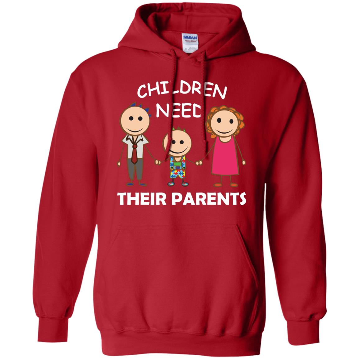 Children Need Their Parents End Separation Family Shirt Red