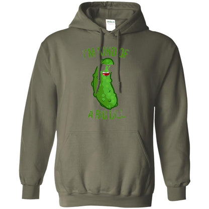 Funny Pickle T-shirt I_m Kind Of A Big Dill Military Green