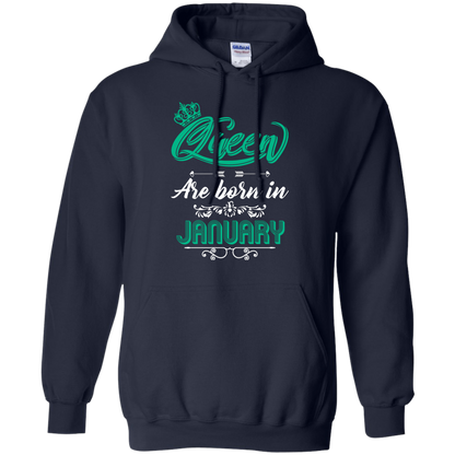 Brithday T-Shirt Queen Are Born In January Navy