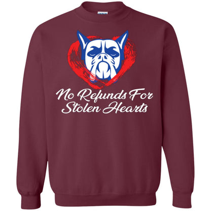 Dog Lover T-shirt No Refunds For Stolen Hearts Maroon