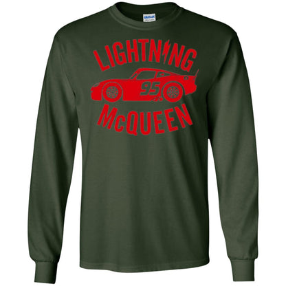 Pixar Cars Lightning 95 Mcqueen Vintage Graphic T-shirt Forest Green