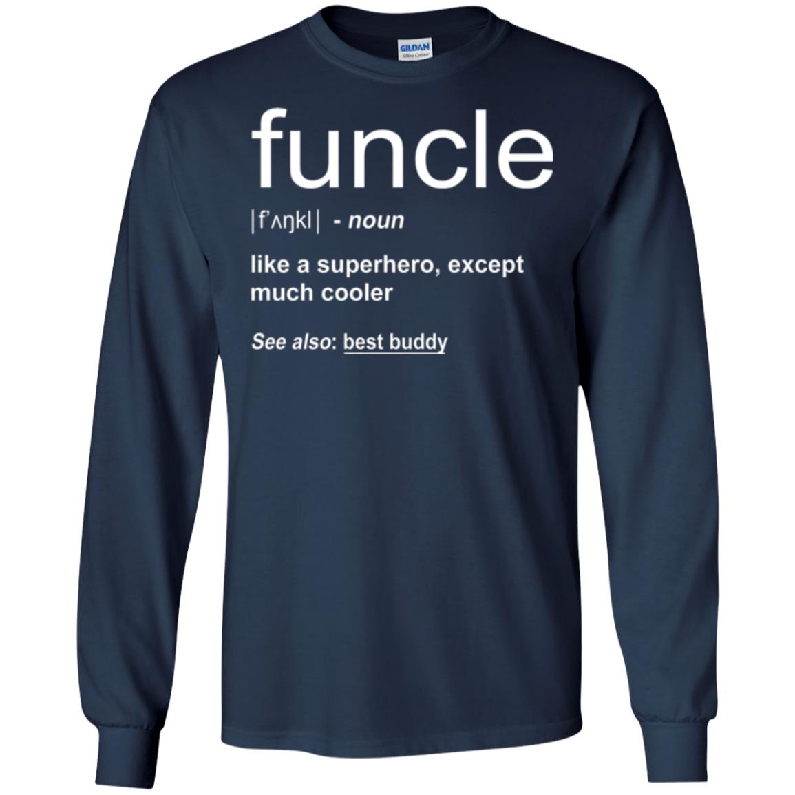 Funny Uncle T-shirt Funcle Navy