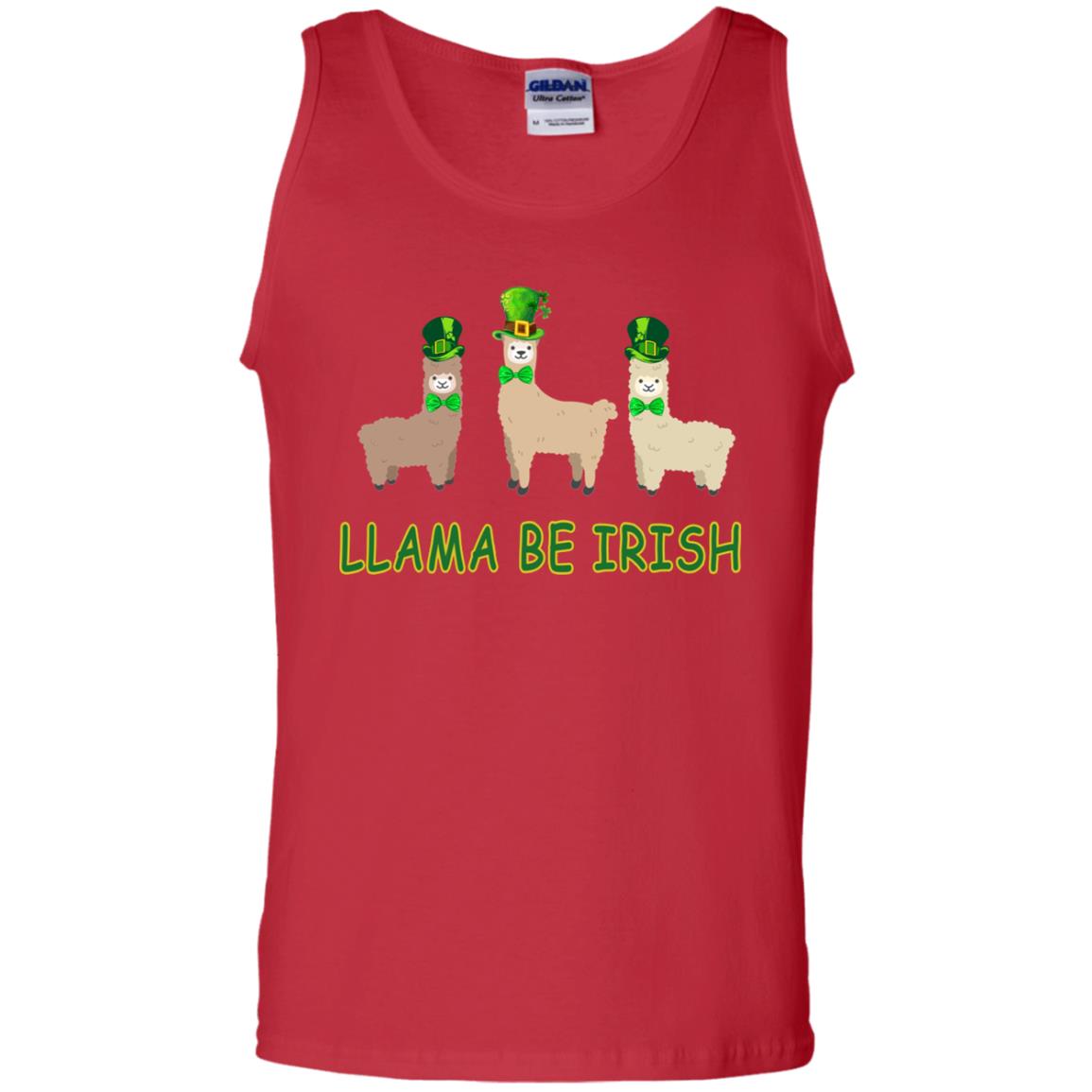 Llama Be Irish Ireland Gift Shirt Red