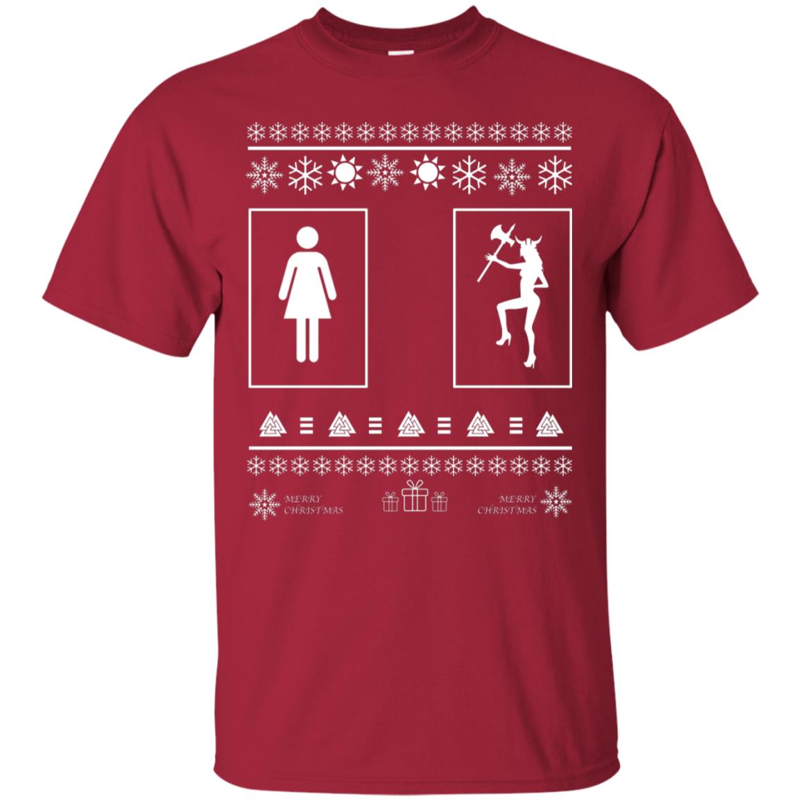 Your Wife And My Wife Valhalla Ugly Christmas Gift Shirt For Husband Cardinal