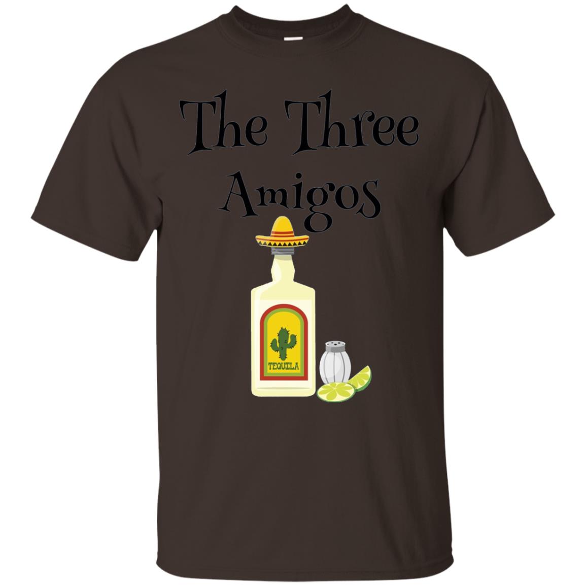 Cooking Lovers T-shirt The Three Amigos Tequila Salt Lime Dark Chocolate