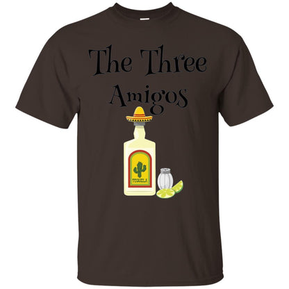 Cooking Lovers T-shirt The Three Amigos Tequila Salt Lime Dark Chocolate