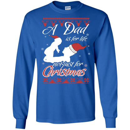 Family T-Shirt A Dad Is For Life Not Just For Christmas Royal
