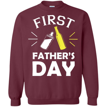 First Father's Day Shirt Maroon