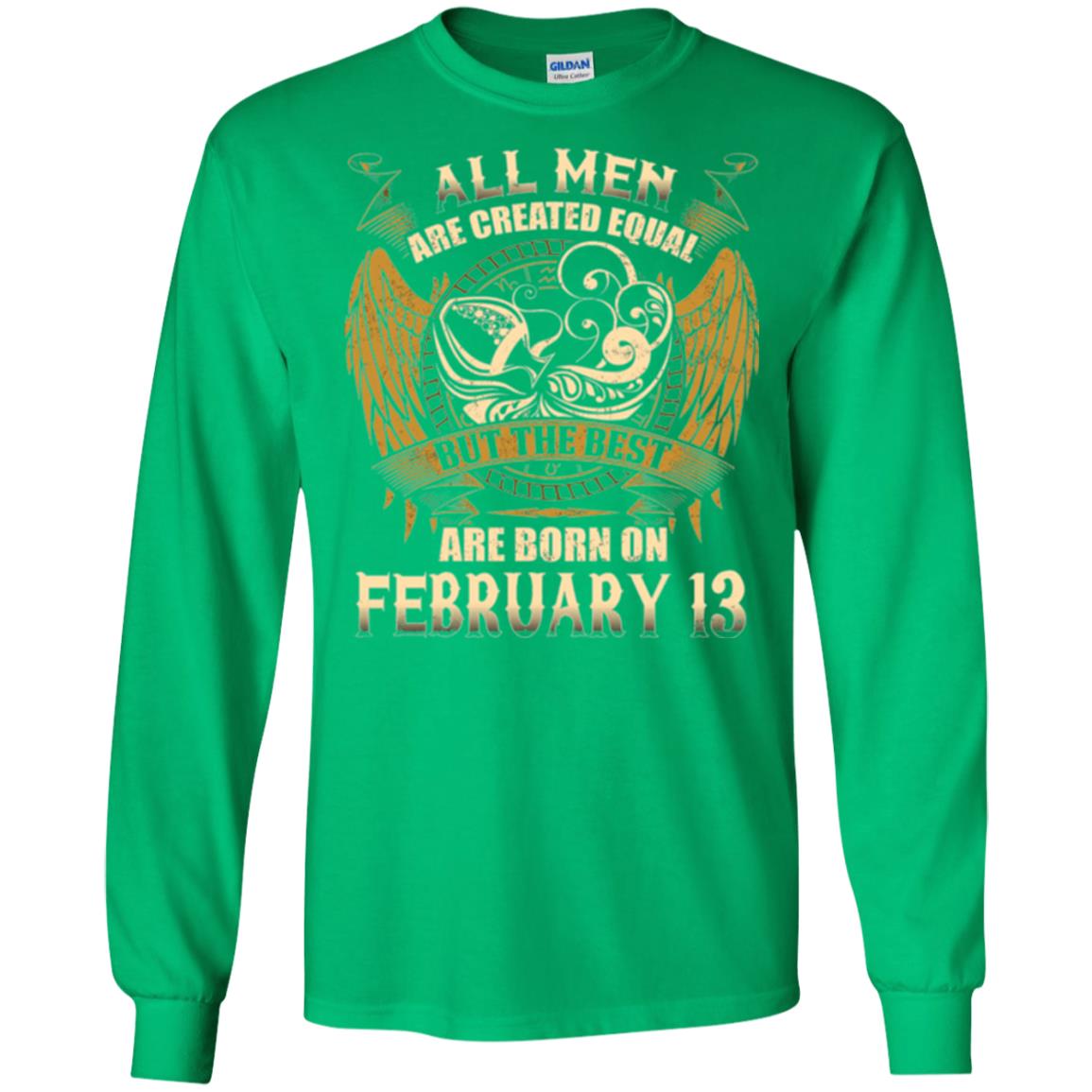 Aquarius T-shirt The Best Are Born On February 13 Irish Green