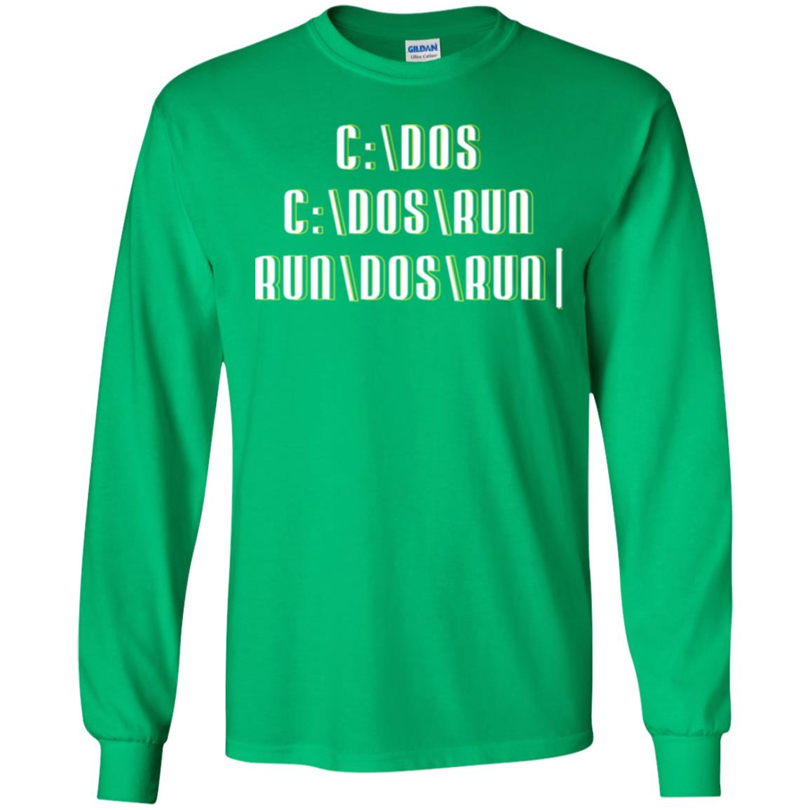 Programmer T-shirt Run Dos Run Irish Green