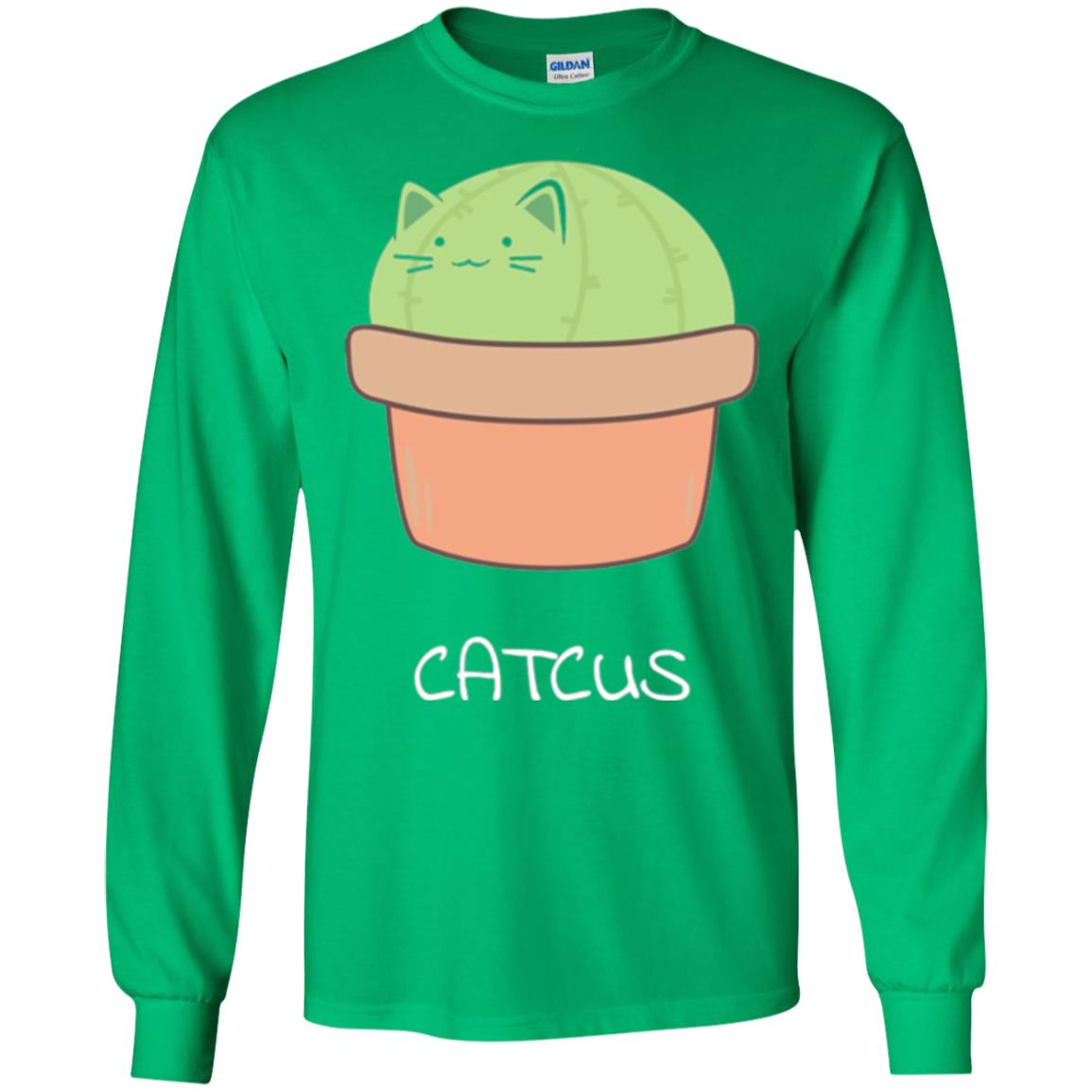Cat Lovers T-shirt Catcus Irish Green
