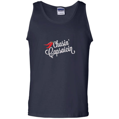 Hot Pepper Lover T-shirt Chasin Capsaicin Spicy Food Navy