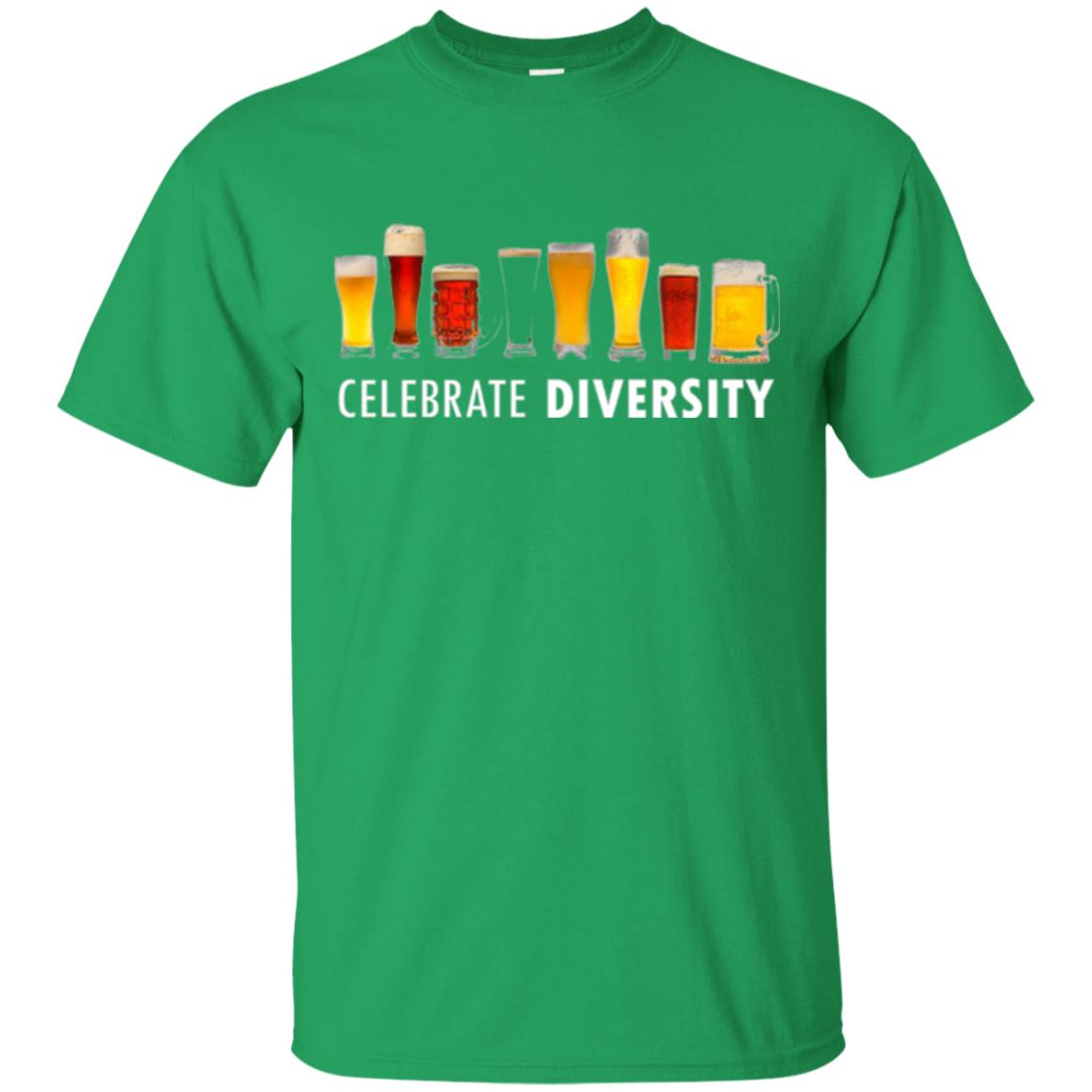 Beer Lovers T-shirt Celebrate Diversity Irish Green