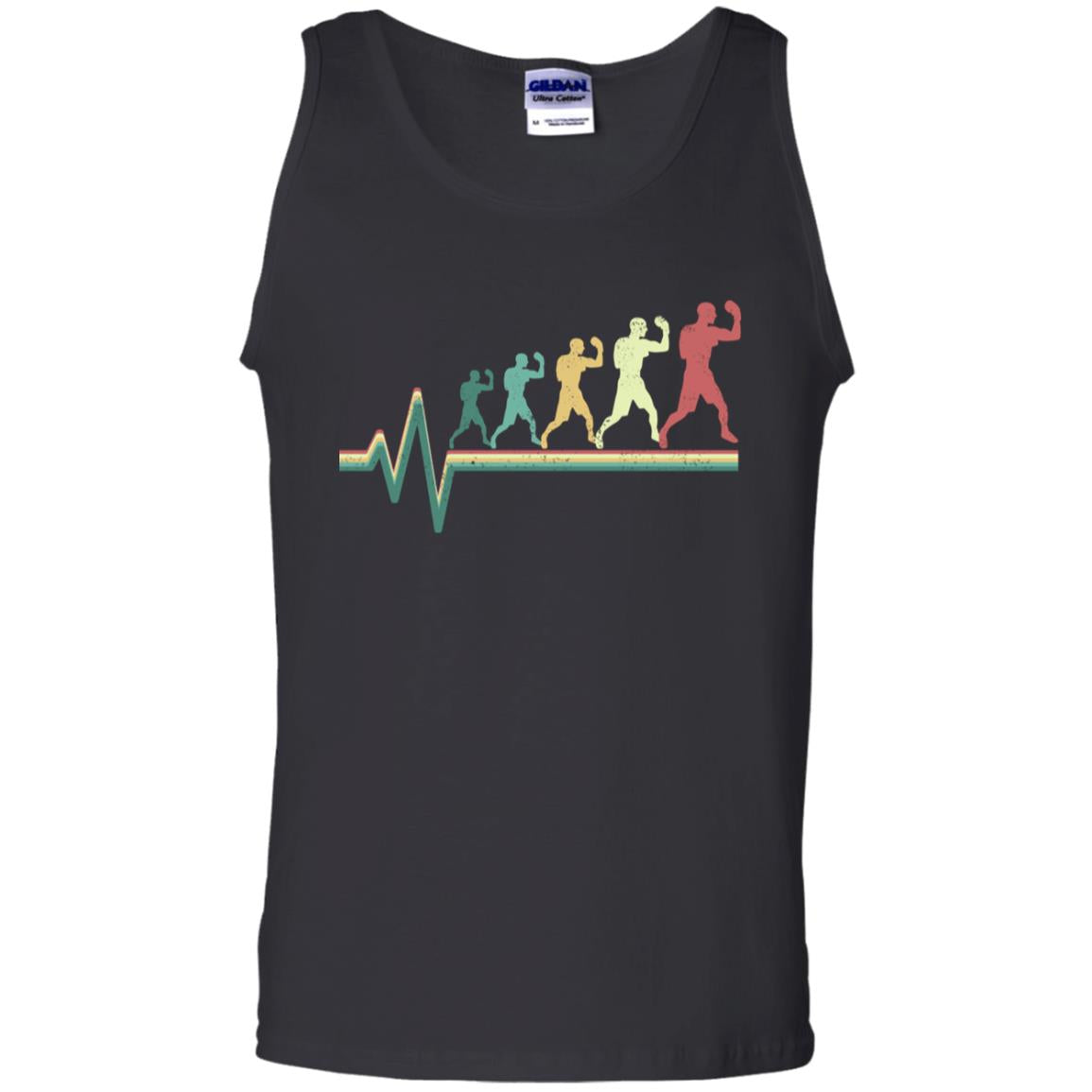 Boxing Heartbeat Boxer Gift Shirt Black