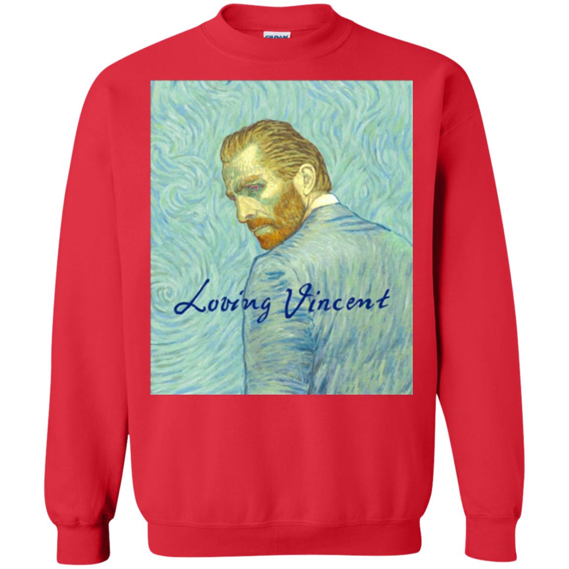 Movie Poster T-shirt Loving Vincent Red