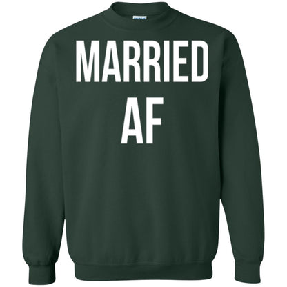 Married Af Funny T-shirt Forest Green