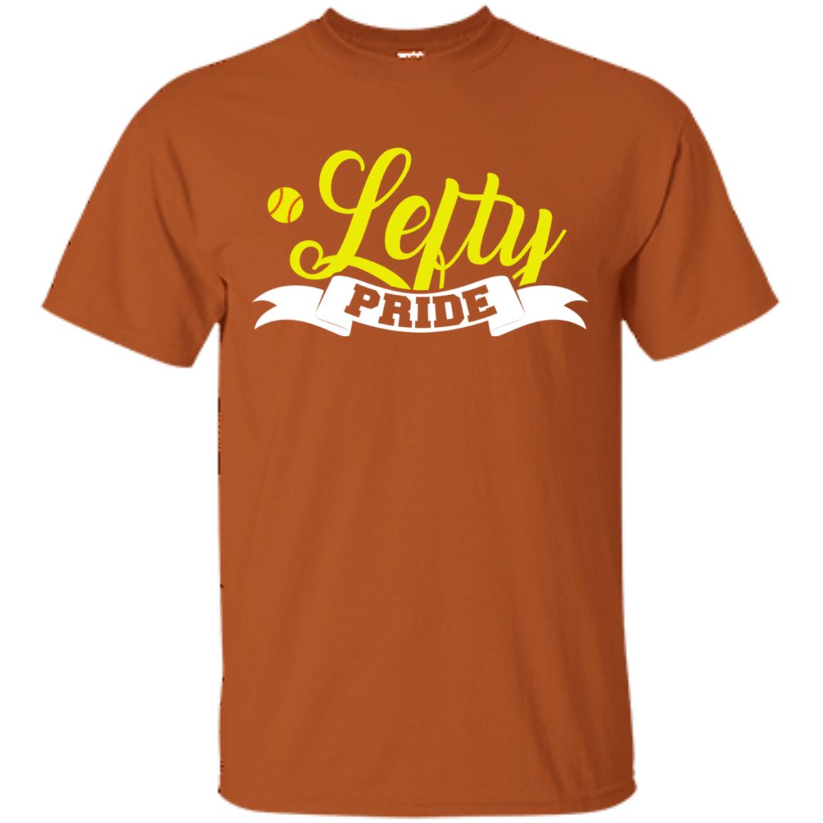 Lefty Pride Softball Shirt Texas Orange