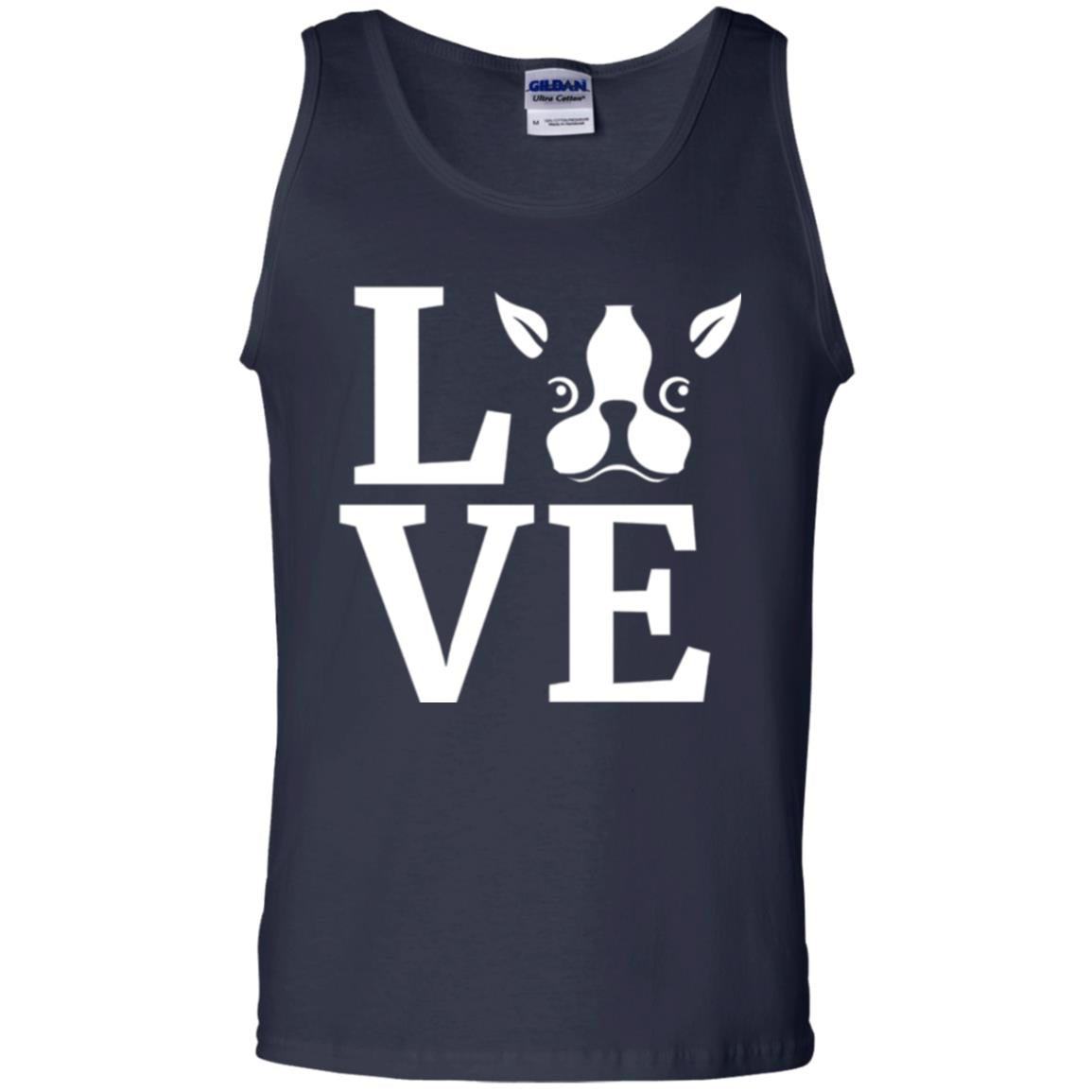 Dog Lovers T-shirt I Love My Boston Terrier Navy