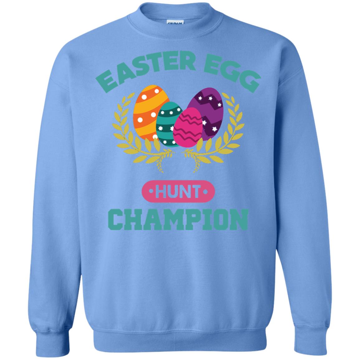Easter Egg Hunt Champion Easter Day T-shirt Carolina Blue