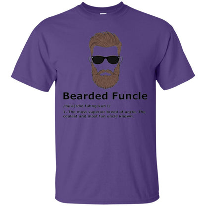 Uncle T-shirt Bearded Funcle The Most Suprior Berrd Of Uncle Purple