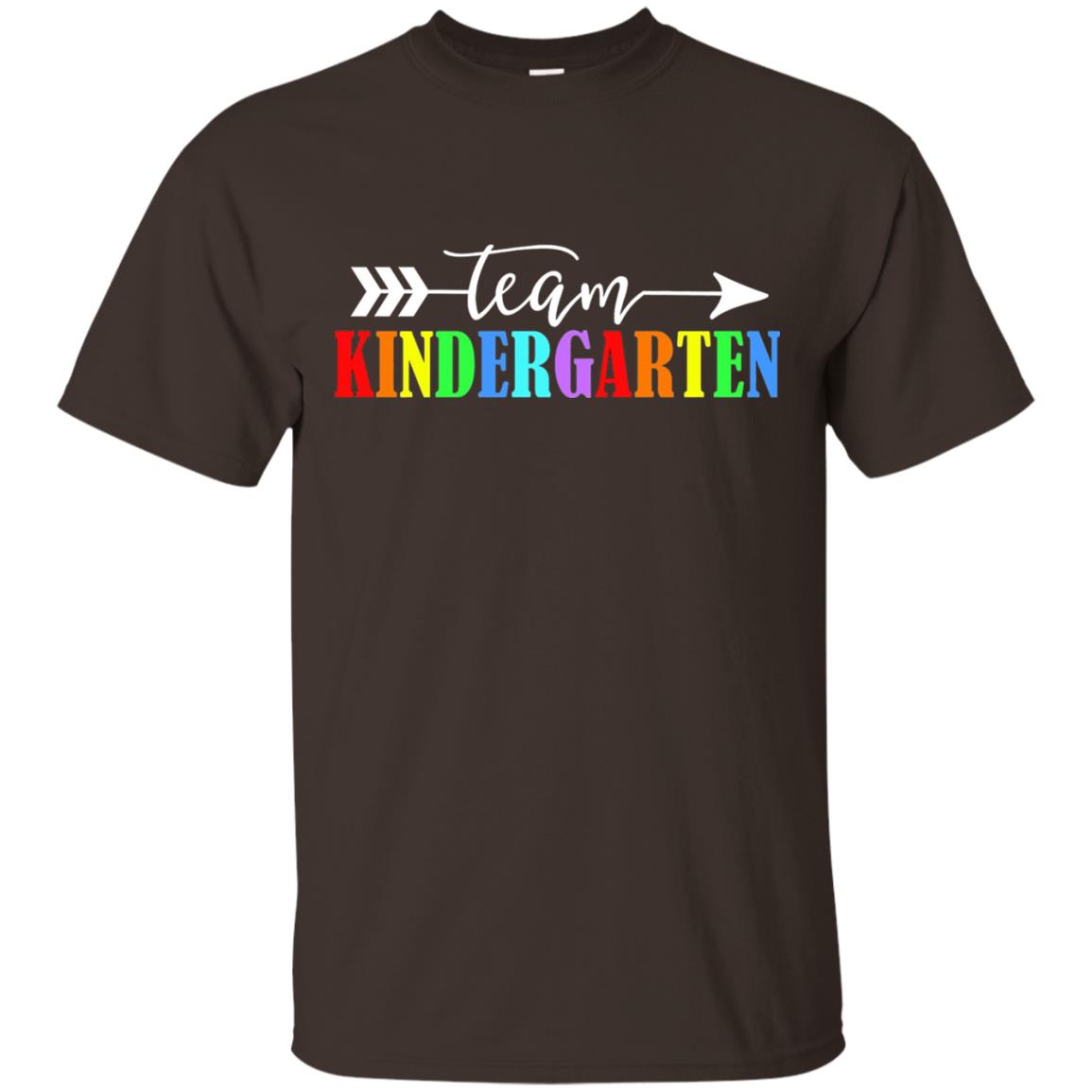 Team Kindergarten Teacher T-shirt Dark Chocolate