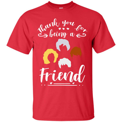 Thank You For Being A Friend Shirt Red