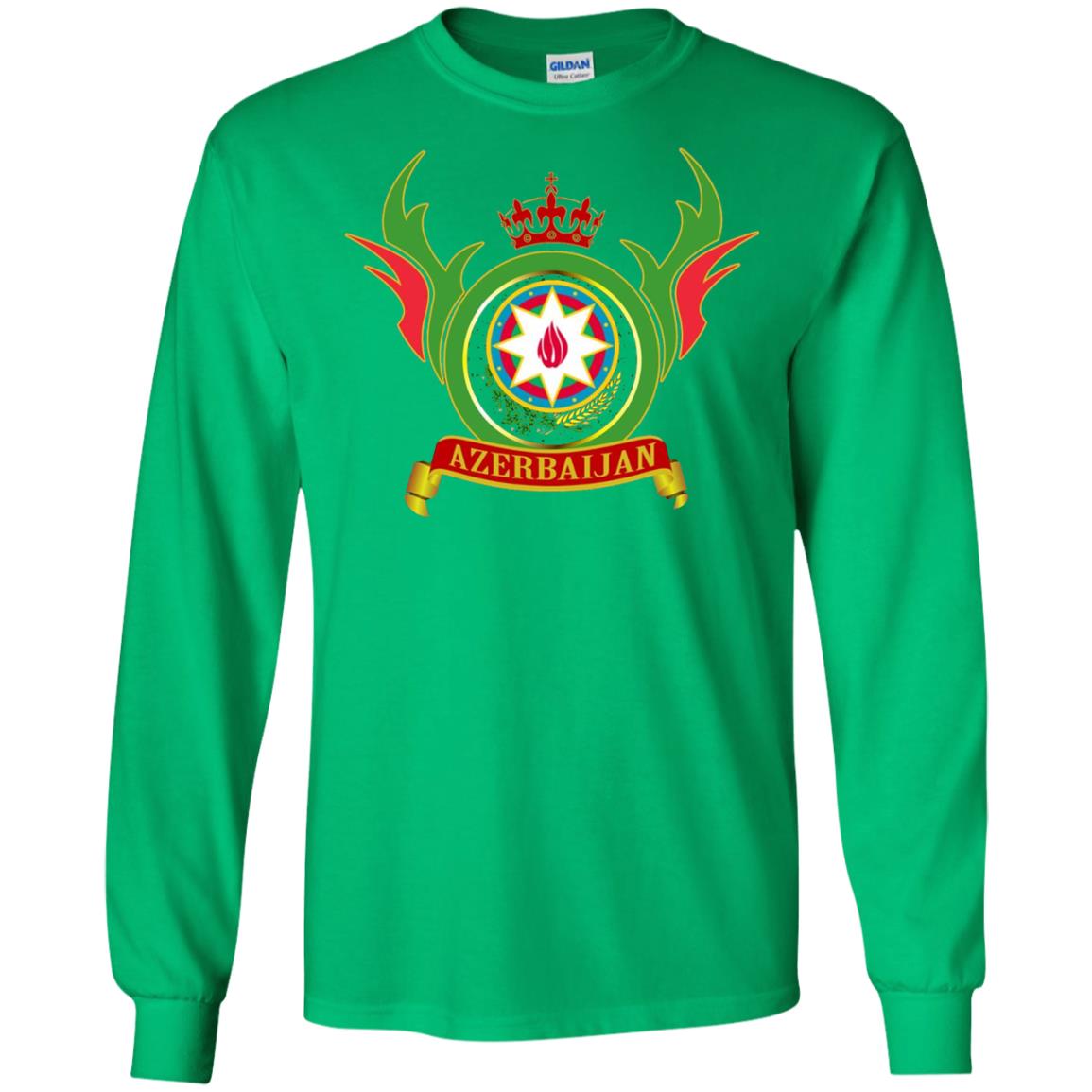 Azerbaijan Arms Coat Flag T-shirt Irish Green