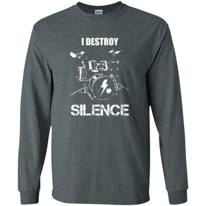 Drummer T-shirt I Destroy Silence