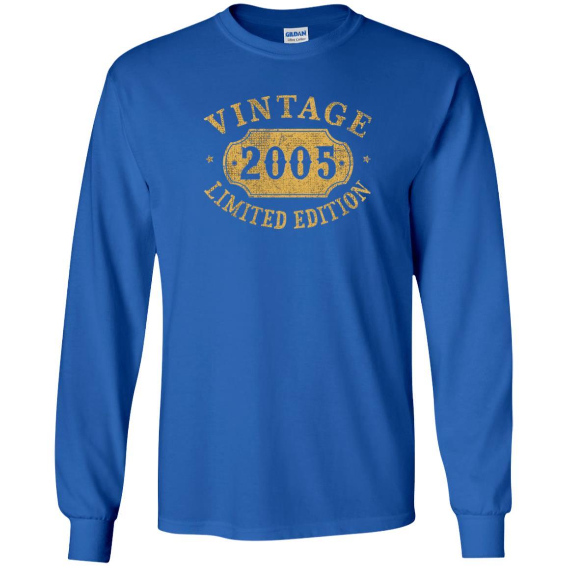 Brithday T-shirt Vintage 2005 Limited Edition Royal