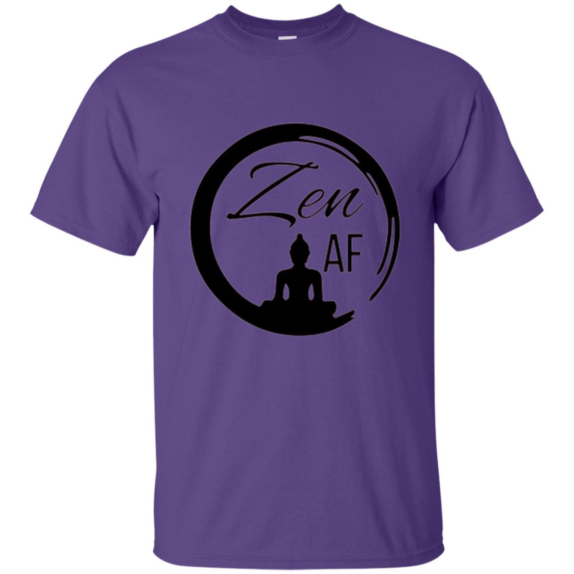 Zen Af Yoga Graphic T-shirt Purple
