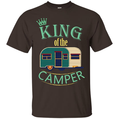 King Of The Camper Camping Lover Shirt Dark Chocolate