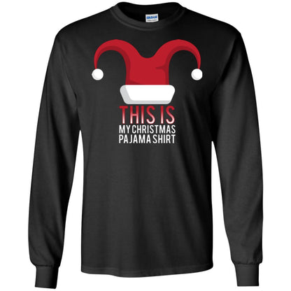 Christmas T-shirt This Is My Christmas Pajama Shirt Black