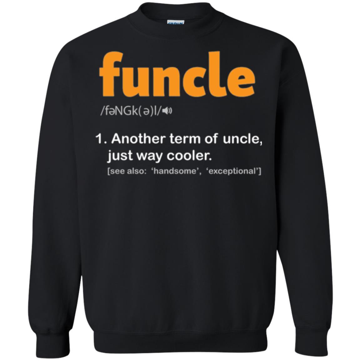 Funcle Definition T-shirt Funny Uncle Jokes Black