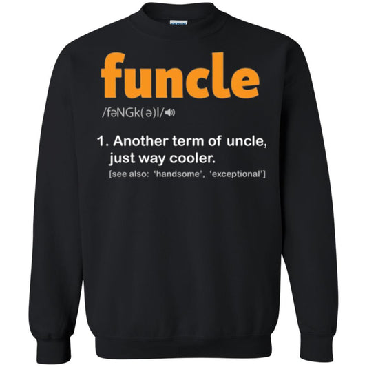 Funcle Definition T-shirt Funny Uncle Jokes Black