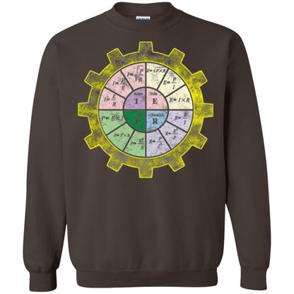 Ohms Law Shirt-ohms Law Diagram Electrical Engineer T-shirt Dark Chocolate
