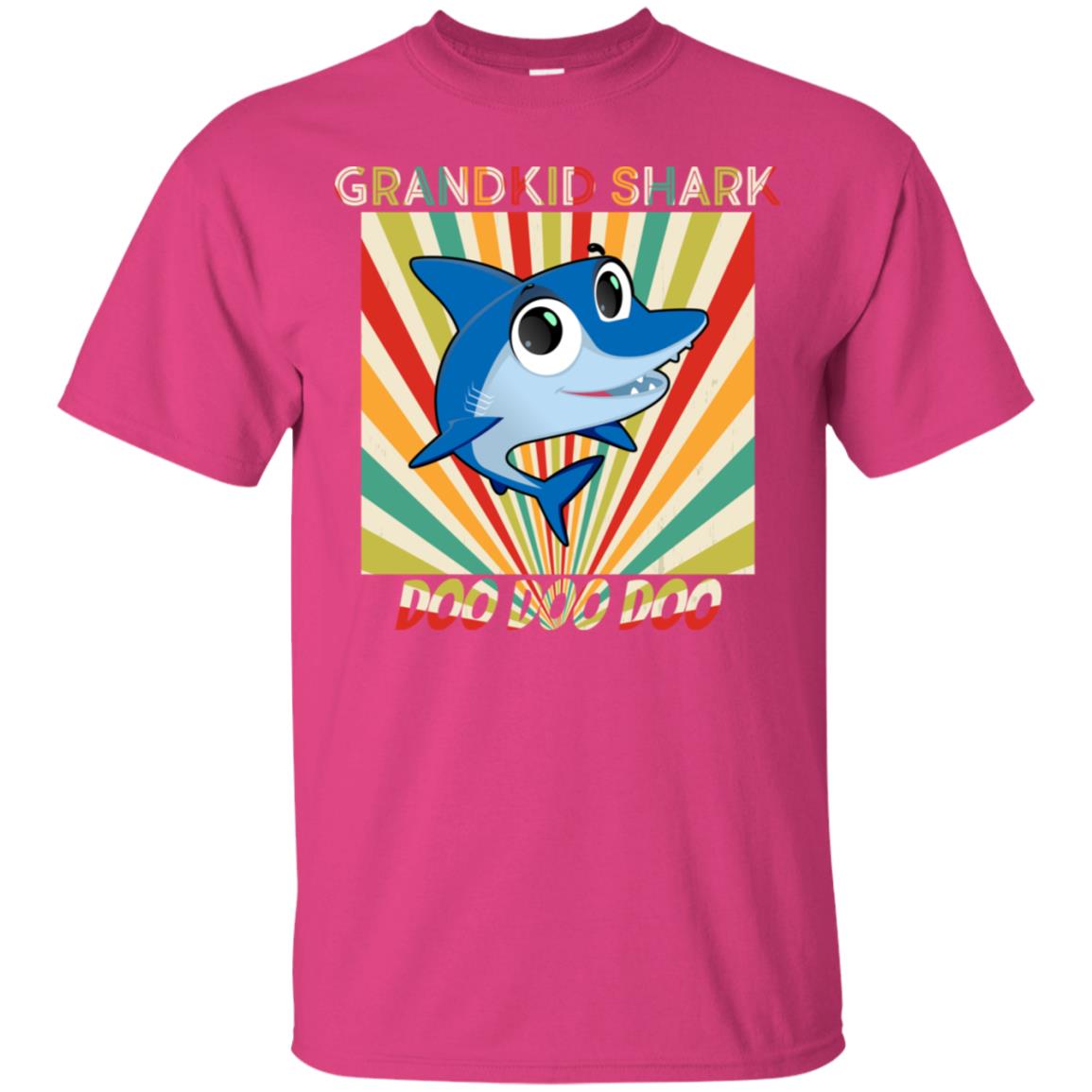 Grandkids Shark Doo Doo Doo Family Shark Gift Shirt Heliconia