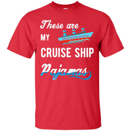 My Cruise Ship Pajamas Cruise Family Vacation T-shirt Red