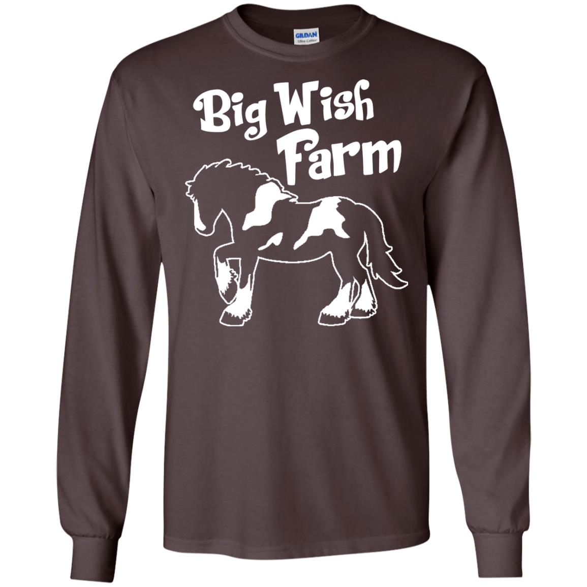 Big Wish Farm Horse Shirt Dark Chocolate
