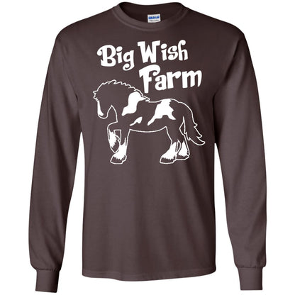 Big Wish Farm Horse Shirt Dark Chocolate