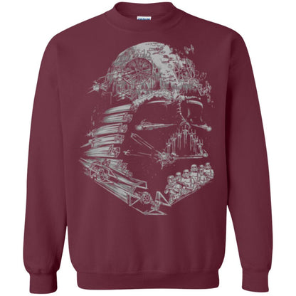 Film T-shirt Star Wars Darth Vader Build The Empire Graphic Maroon