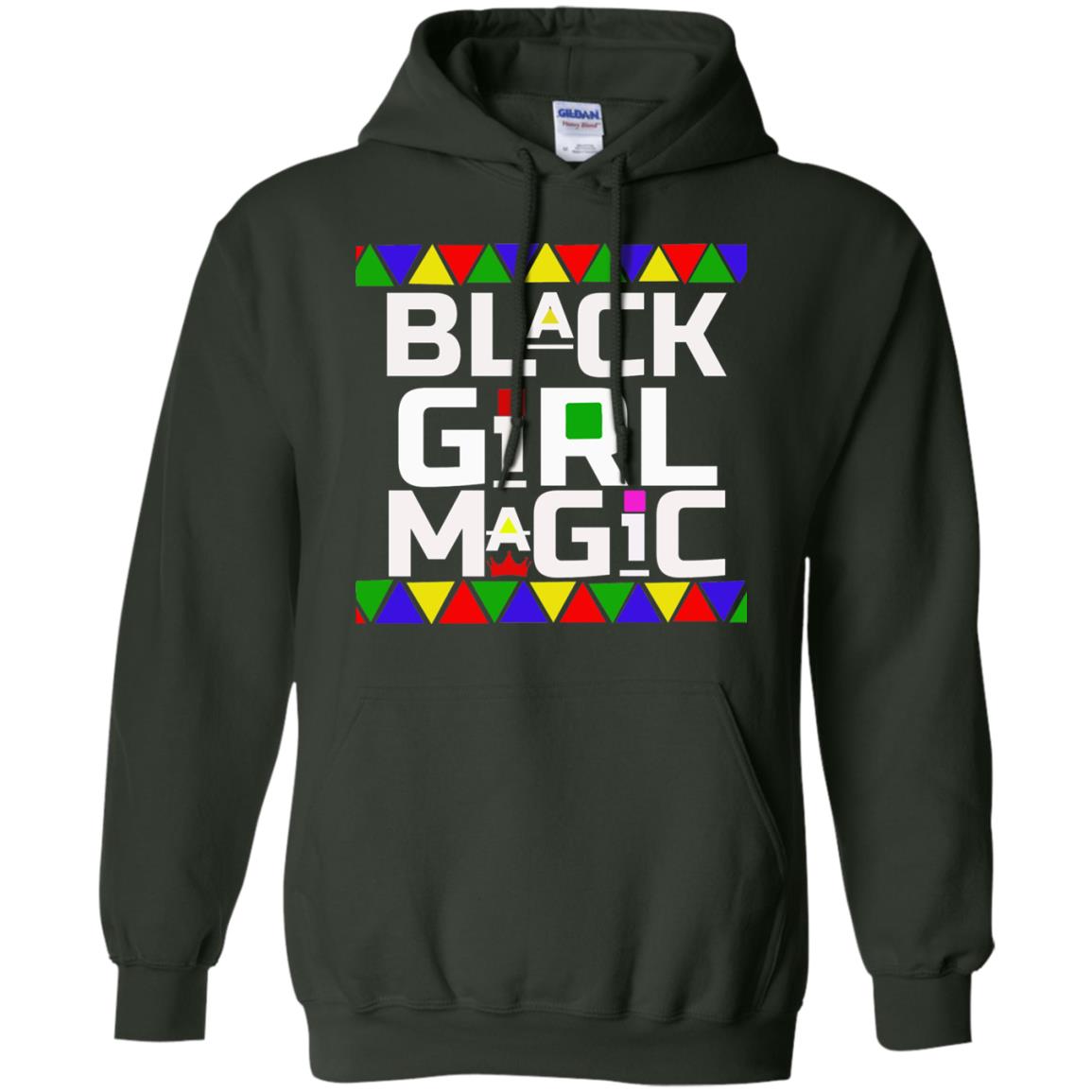 Black Girl Magic Black History African Pride T-shirt Forest Green