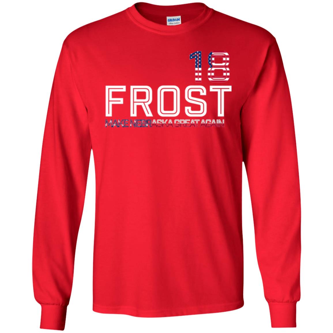 Frost 2018 T-shirt Make Nebraska Great Again Red