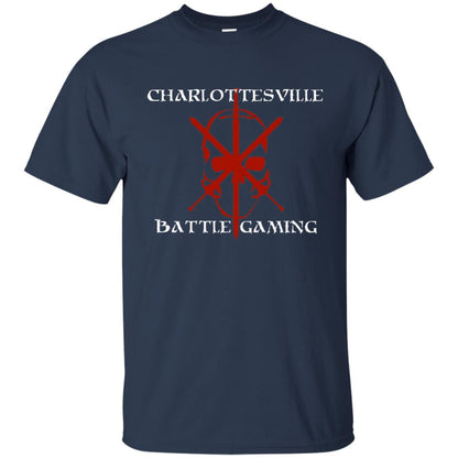 Charlottesville Battle Gaming Gamer T-shirt Navy