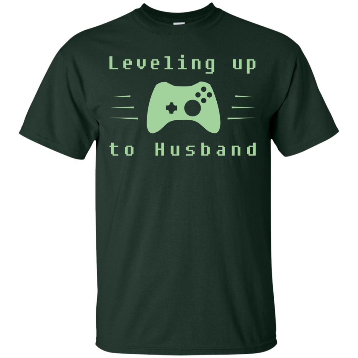 Leveling Up To Husband Gaming Family Shirt Forest